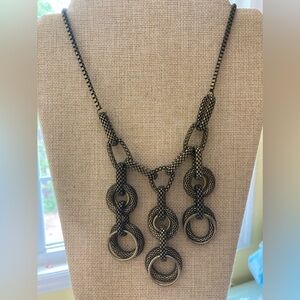 Talbots Brass Tone Chain Link Statement‎ Necklace